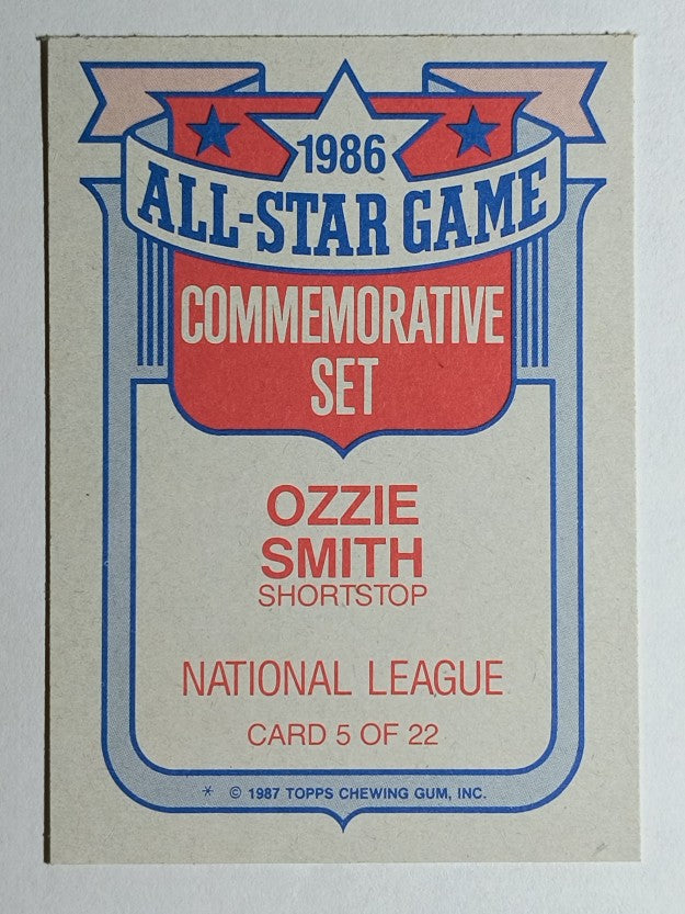 1987 Topps Glossy All-Stars #5 Ozzie Smith