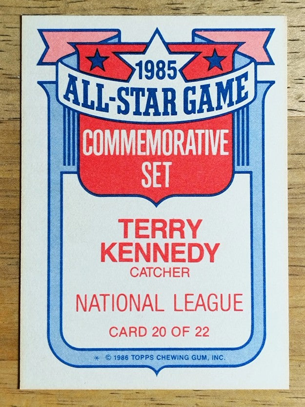 1986 Topps Glossy All-Stars #20 Terry Kennedy