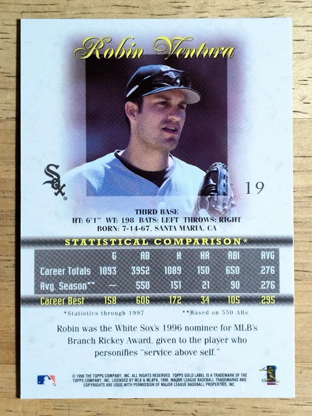 1998 Topps Gold Label Class 1 #19 Robin Ventura