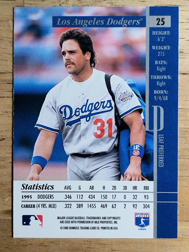 1996 Leaf Preferred #25 Mike Piazza