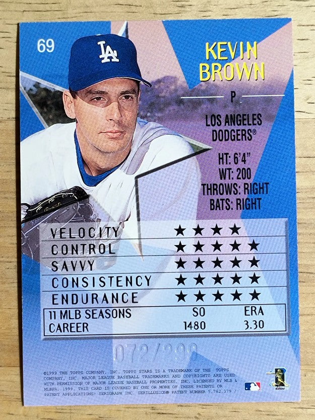 1999 Topps Stars Foil #69 Kevin Brown