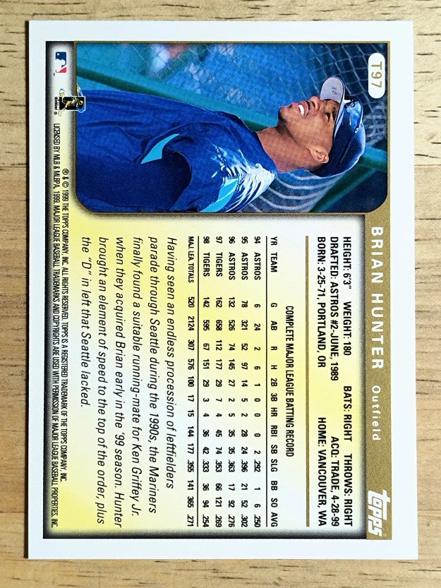 1999 Topps Traded #T97 Brian Hunter