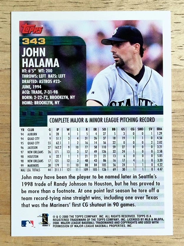 2000 Topps #343 John Halama