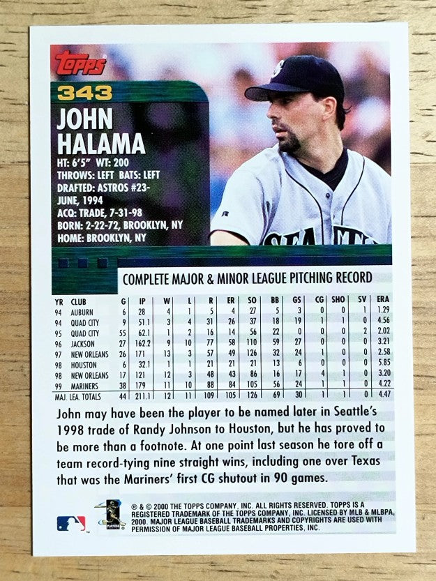 2000 Topps #343 John Halama