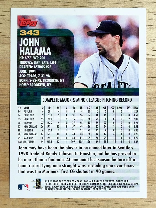 2000 Topps #343 John Halama