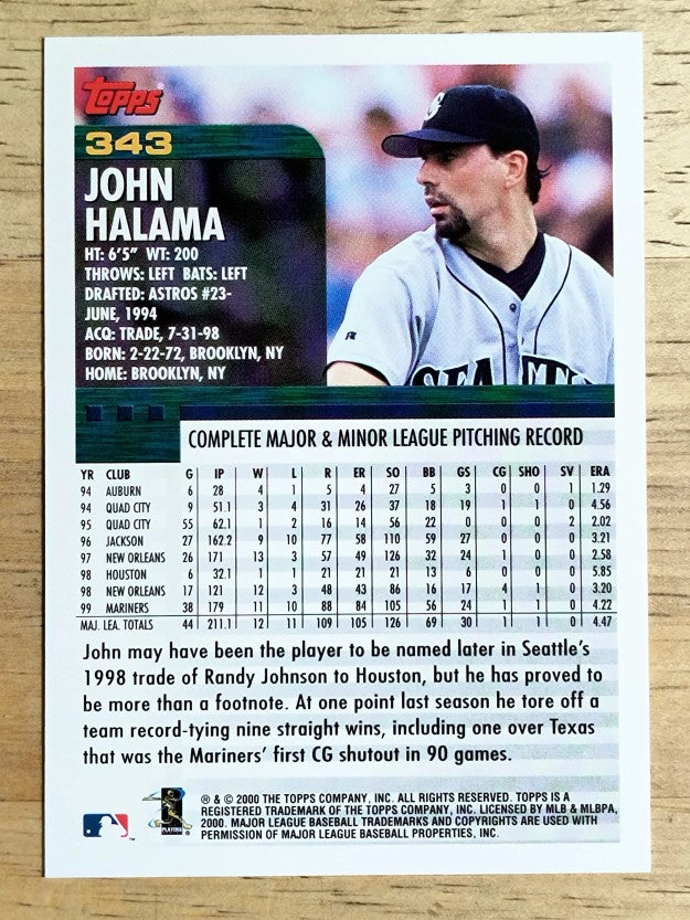2000 Topps #343 John Halama
