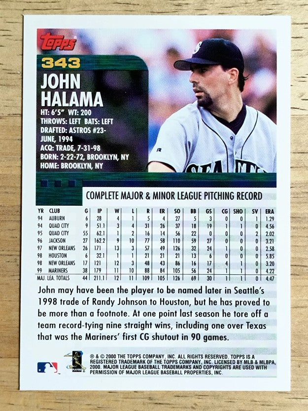 2000 Topps #343 John Halama