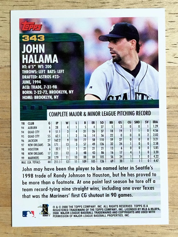 2000 Topps #343 John Halama
