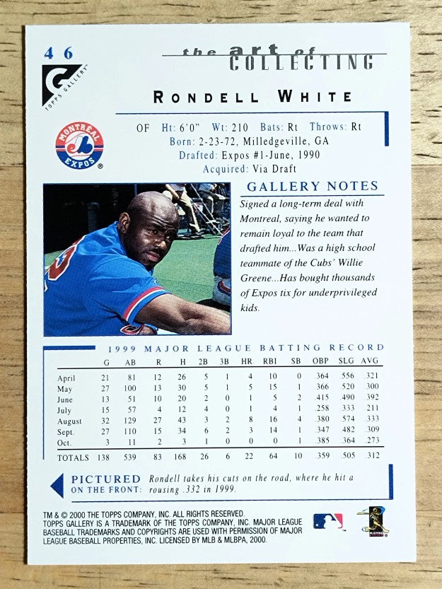 2000 Topps Gallery #46 Rondell White