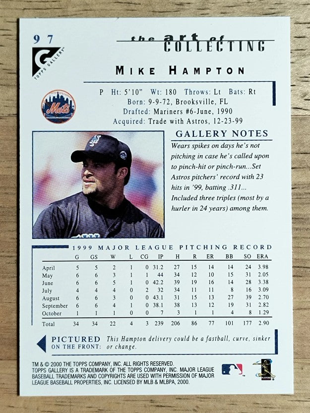 2000 Topps Gallery #97 Mike Hampton