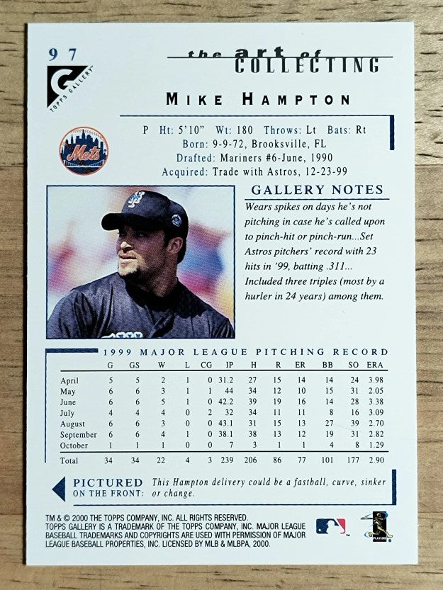 2000 Topps Gallery #97 Mike Hampton