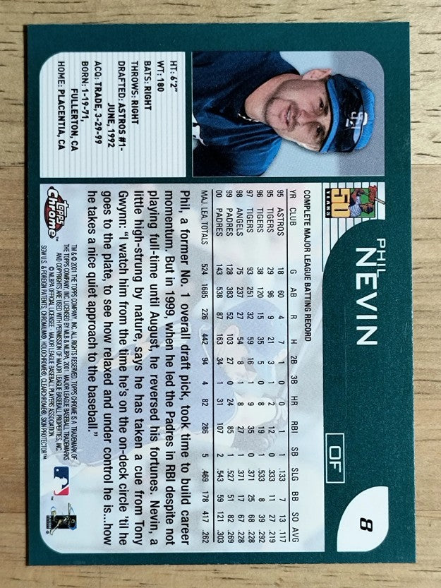 2001 Topps Chrome #8 Phil Nevin
