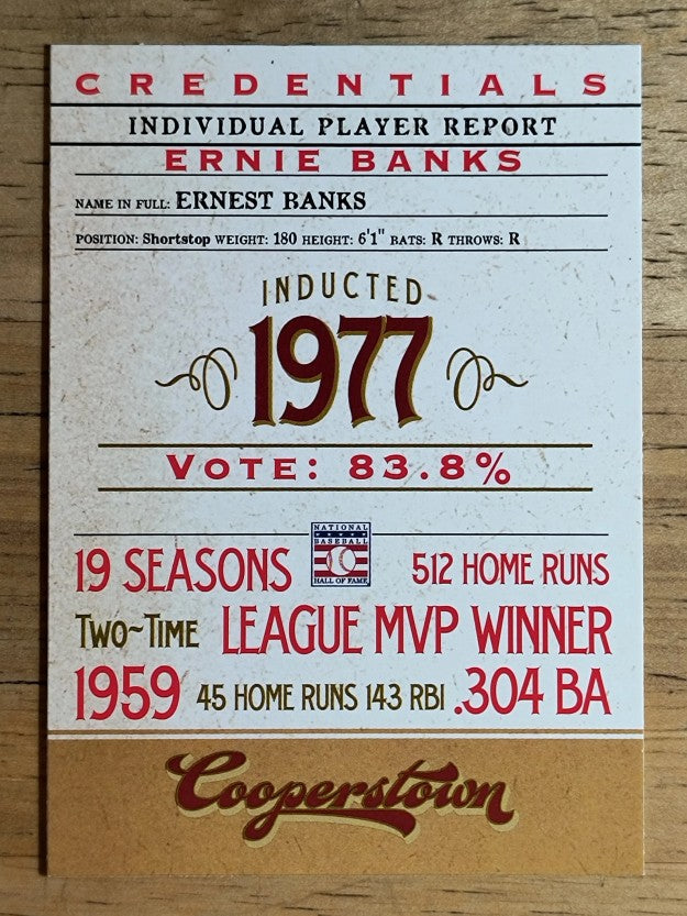 2012 Panini Cooperstown Credentials #6 Ernie Banks