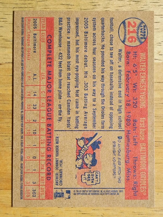 2006 Topps Heritage #216 Walter Young