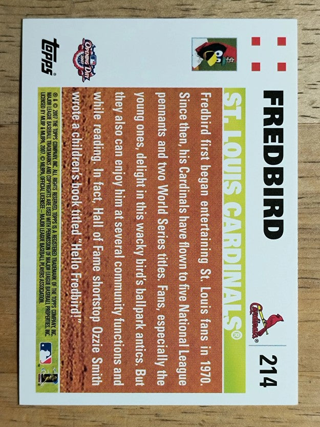 2007 Topps Opening Day #214 Fredbird