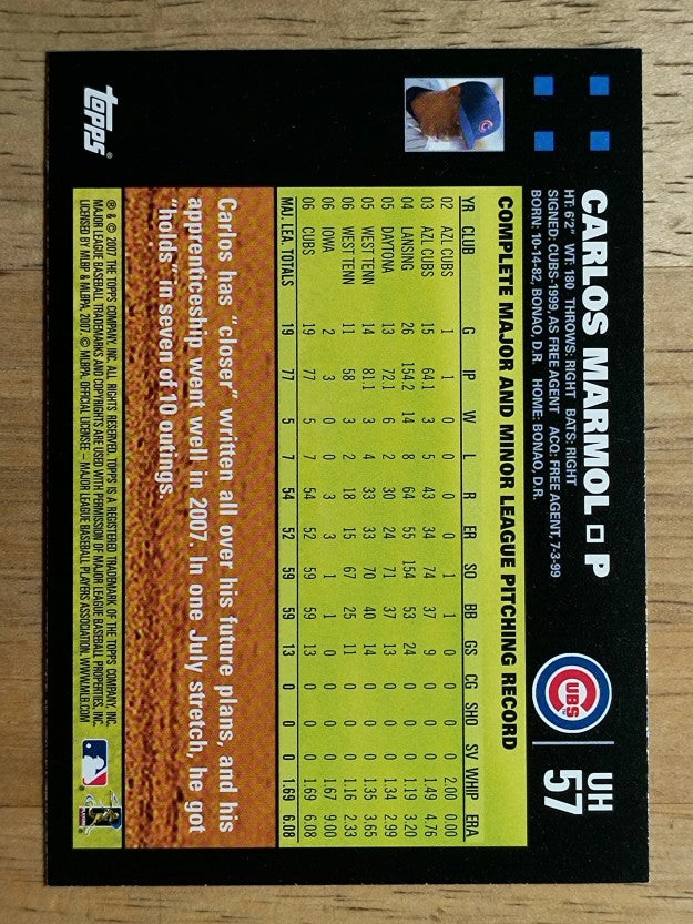 2007 Topps Update #57 Carlos Marmol