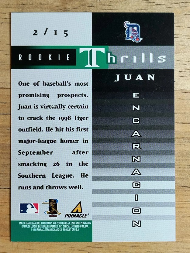 1998 Zenith Rookie Thrills #2 Juan Encarnacion