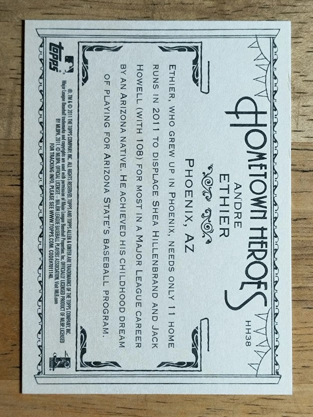 2011 Topps Allen and Ginter Hometown Heroes #HH38 Andre Ethier