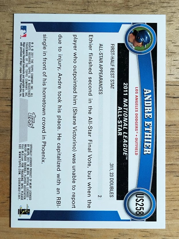 2011 Topps Update #US258A Andre Ethier