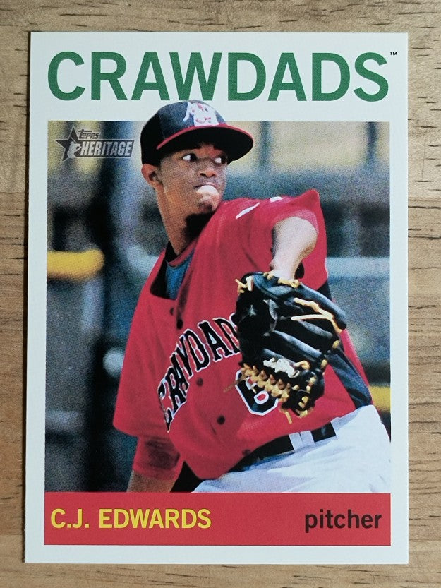 2013 Topps Heritage Minors #136 C.J. Edwards