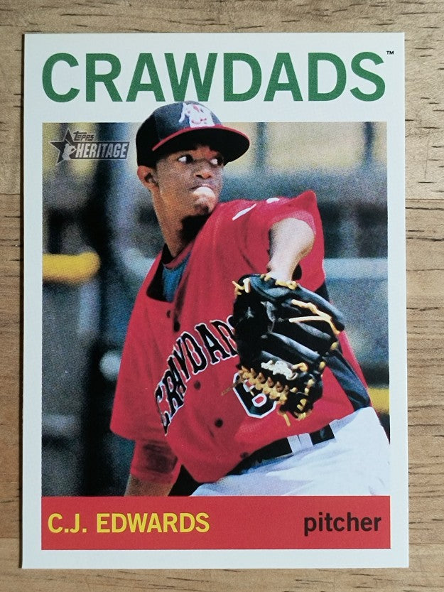 2013 Topps Heritage Minors #136 C.J. Edwards