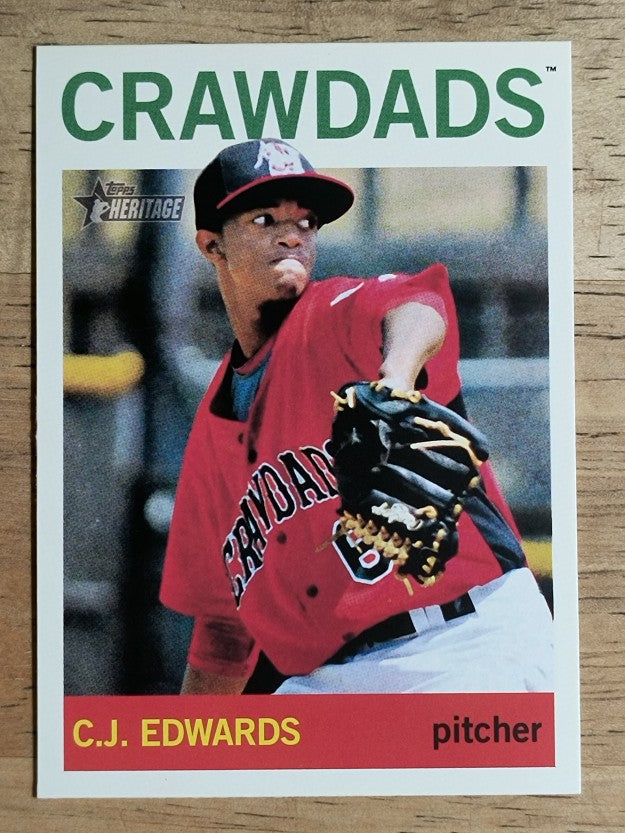 2013 Topps Heritage Minors #136 C.J. Edwards