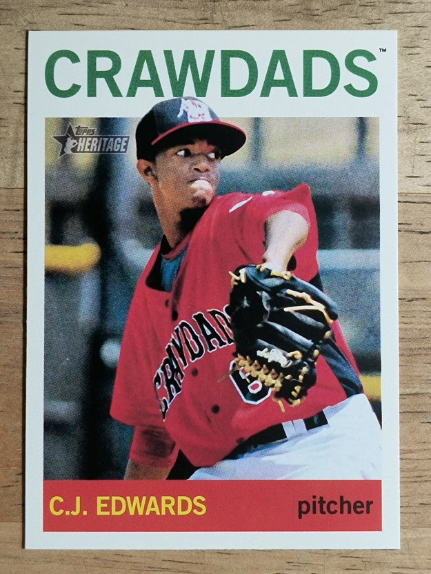 2013 Topps Heritage Minors #136 C.J. Edwards
