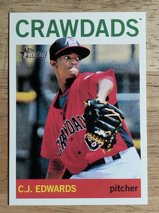 2013 Topps Heritage Minors #136 C.J. Edwards