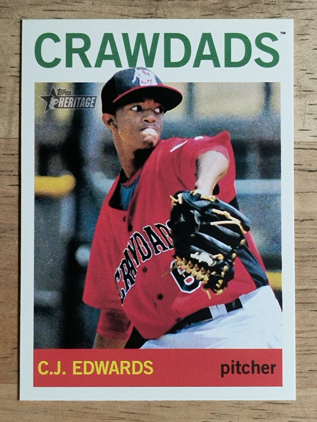 2013 Topps Heritage Minors #136 C.J. Edwards