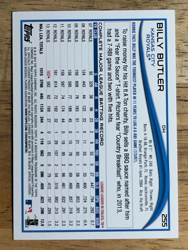 2014 Topps Target Red Border #255 Billy Butler