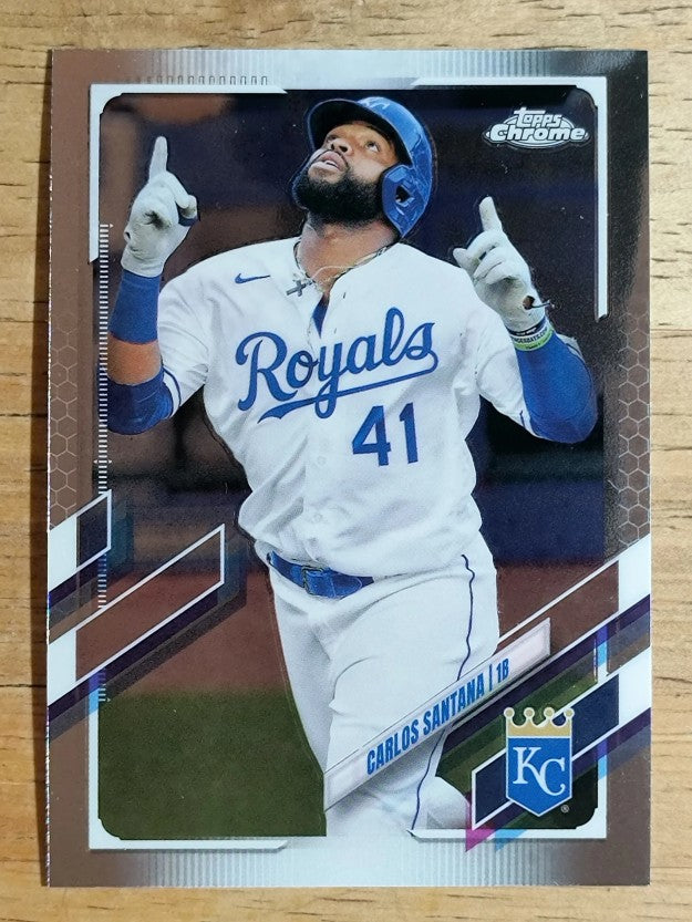 2021 Topps Chrome #207 Carlos Santana