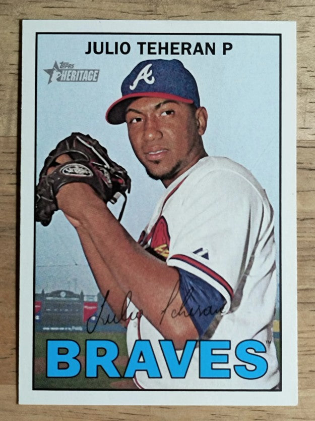 2016 Topps Heritage #417A Julio Teheran