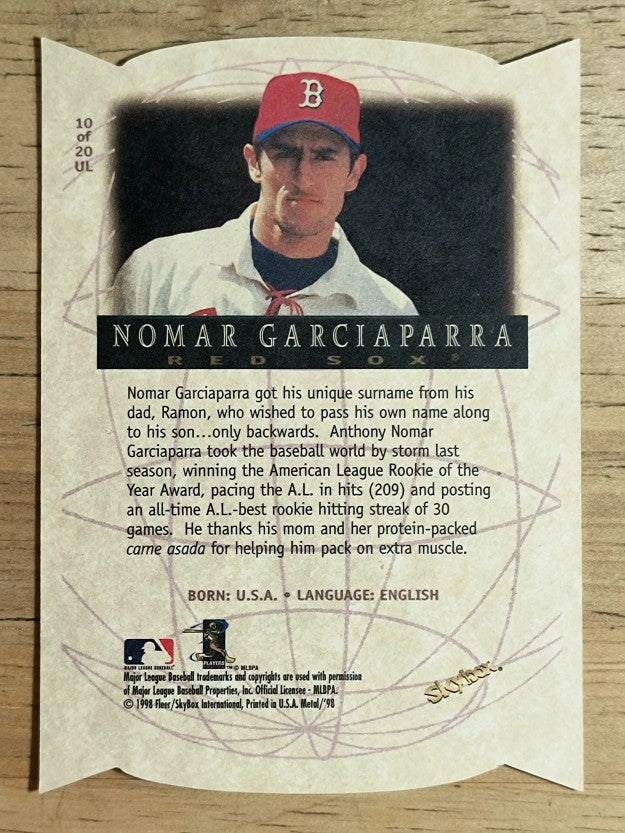 1998 Metal Universe Universal Language #10 Nomar Garciaparra