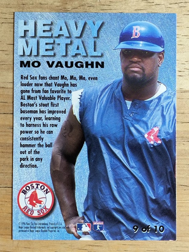 1996 Metal Universe Heavy Metal #9 Mo Vaughn
