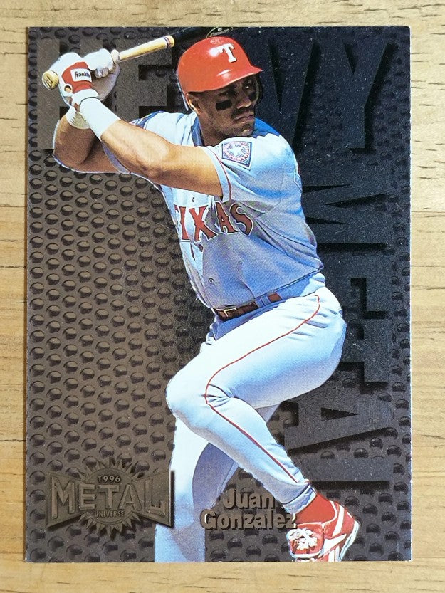 1996 Metal Universe Heavy Metal #3 Juan Gonzalez