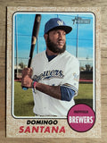 2017 Topps Heritage #587A Domingo Santana
