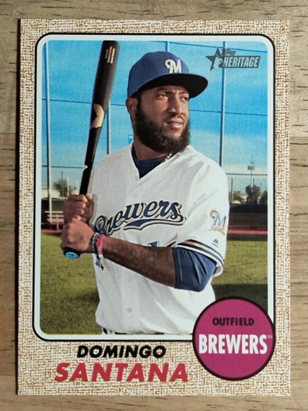 2017 Topps Heritage #587A Domingo Santana