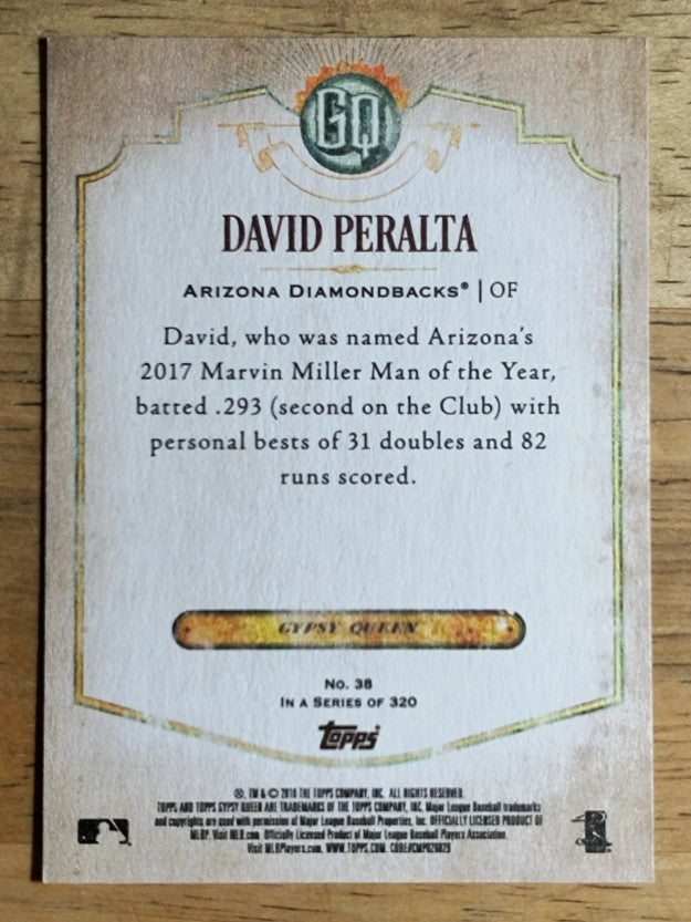 2018 Topps Gypsy Queen #38 David Peralta