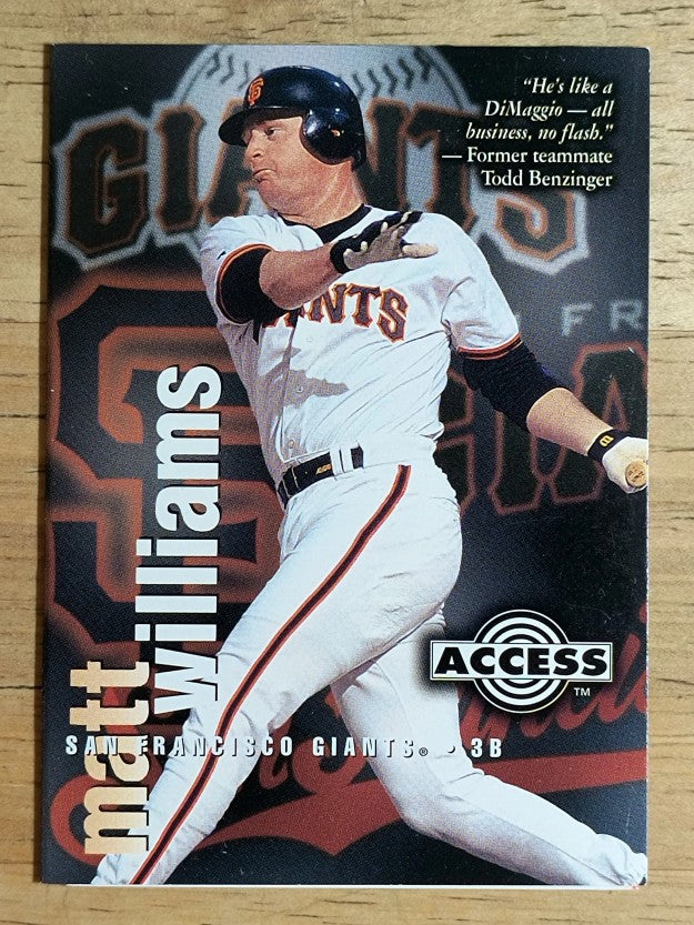 1996 Circa Access #30 Matt Williams