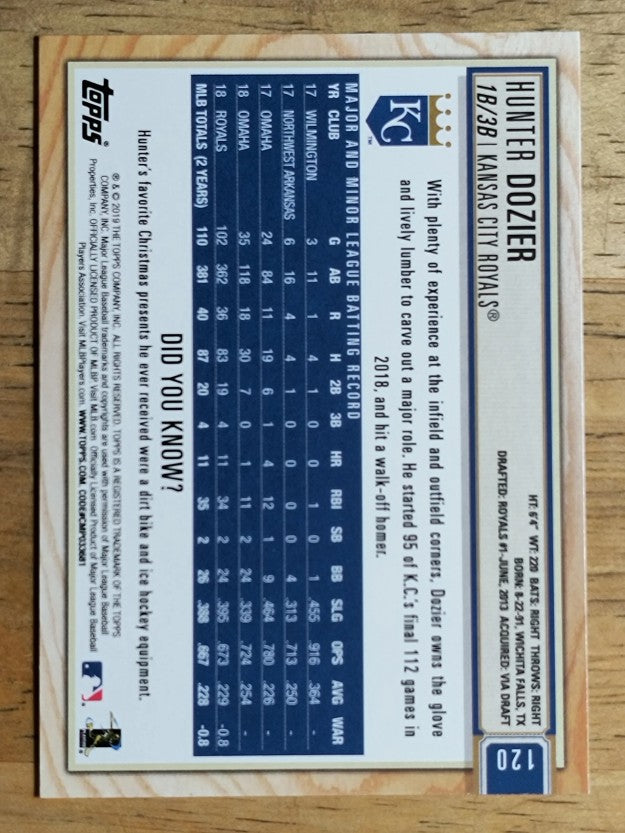 2019 Topps Big League #120 Hunter Dozier