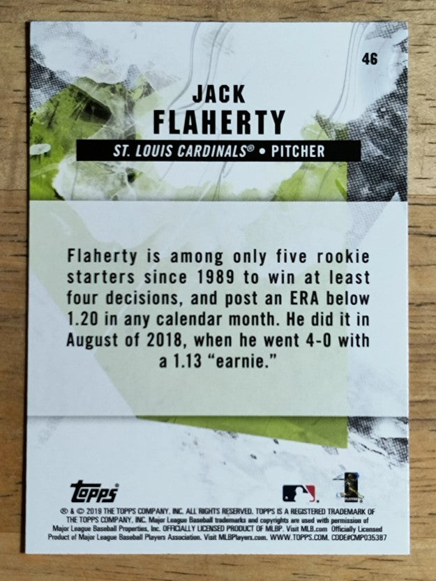 2019 Topps Fire #46 Jack Flaherty