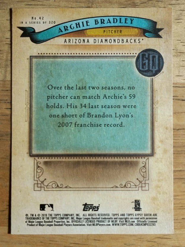 2019 Topps Gypsy Queen #42 Archie Bradley