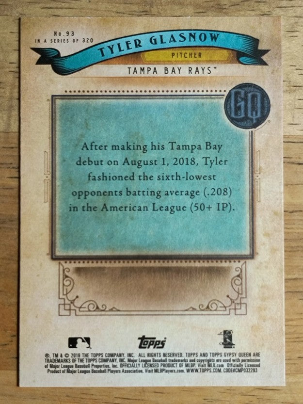2019 Topps Gypsy Queen #93 Tyler Glasnow