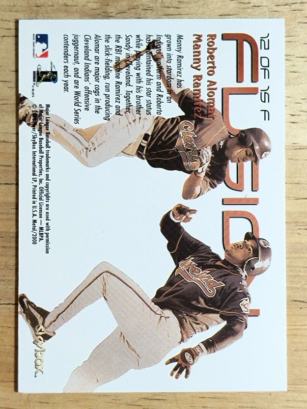 2000 Metal Fusion #F12 Manny Ramirez/Roberto Alomar