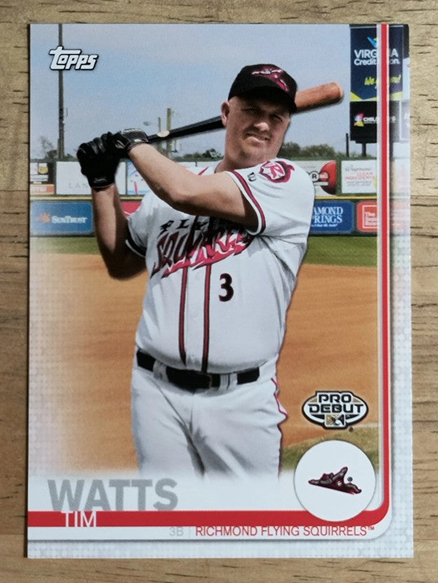 2019 Topps Pro Debut Make Your Pro Debut #PDTW Tim Watts