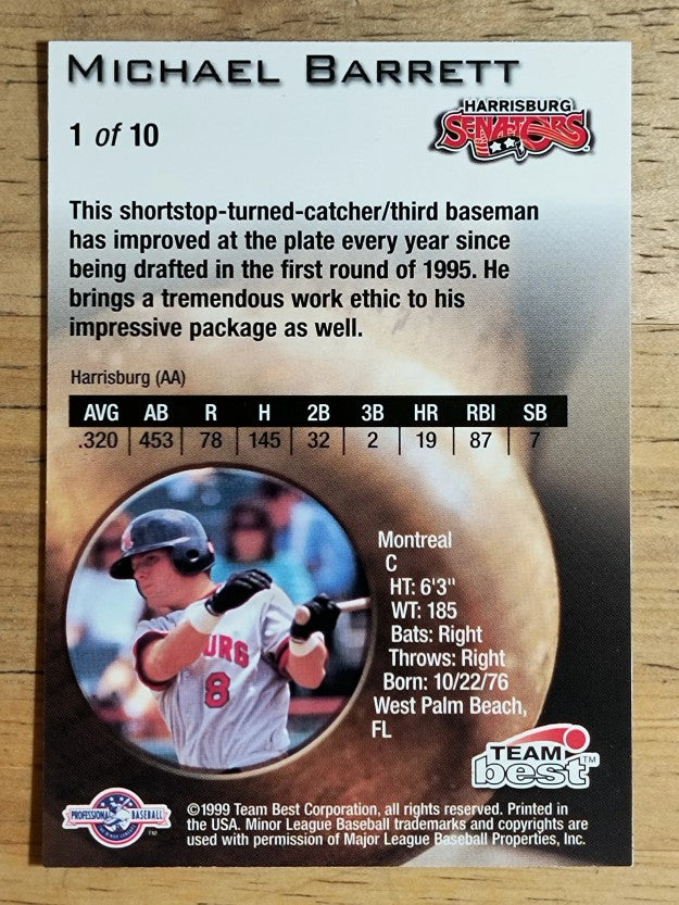 1999 Team Best Lumber #1 Michael Barrett (EXMT)