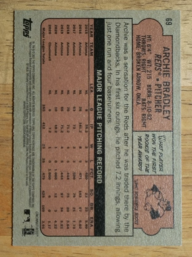 2021 Topps Heritage #69 Archie Bradley