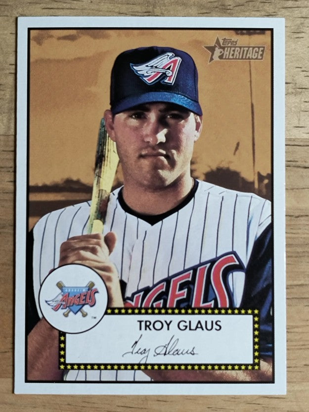 2001 Topps Heritage #65 Troy Glaus Black