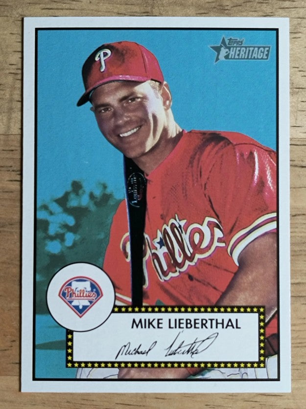 2001 Topps Heritage #378 Mike Lieberthal SP