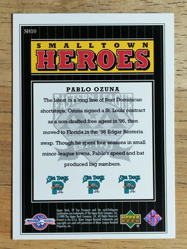 2000 SP Top Prospects Small Town Heroes #S10 Pablo Ozuna